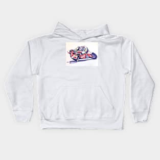 Ballpoint Sketching MotoGP Team No 35 Cal Crutchlow Kids Hoodie